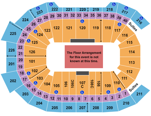 Giant Center Pentatonix Seating Chart